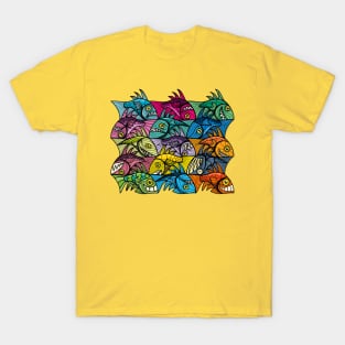 Escher style fish ambigram XXIV T-Shirt